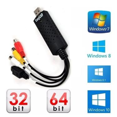 Imagem de Placa D Captura Vídeo Easy Cap Windows 7/8 E 10 Notebook Pc