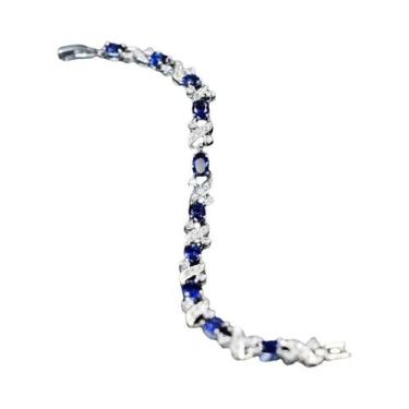 Imagem de Pulseira Elegante De Cristal E Pedras Preciosas Para Mulheres, Joia Ch