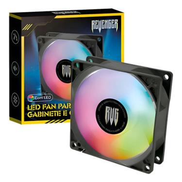 Imagem de Cooler para Gabinete e CPU Fan com Led RGB 2300RPM Revenger