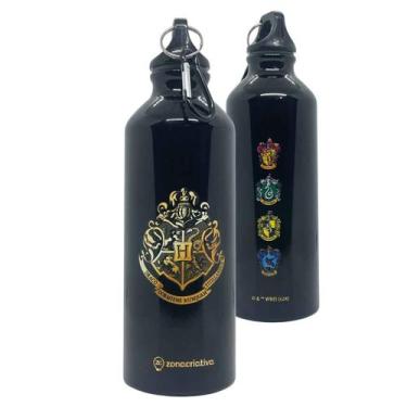 Imagem de Garrafa Harry Potter Squeeze Em Alumínio Com Mosquetão 500mL Original 
