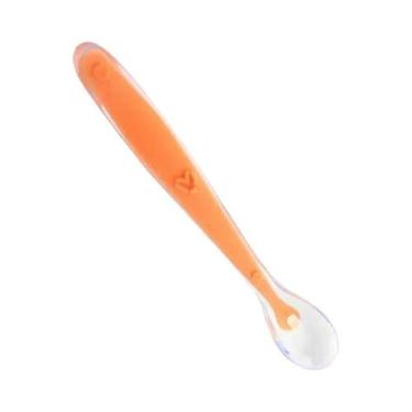 Imagem de Colher De Silicone Para Bebês Com Sensor De Temperatura, Utensílios De