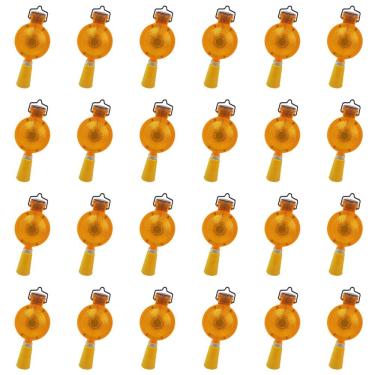 Imagem de Sinalizador Solar Viario Kit 24 Uni Seguranca Luz  Cone Obra Led Sinalizaçao Luz Solar Evita Acidente Rodovia Iluminacao