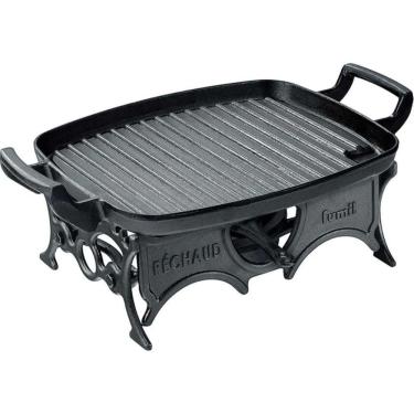 Imagem de Rechaud mil grill ferro 30x24x17cm alça ferro chama regulável – Panela Mineira