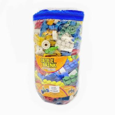 Imagem de Brinquedo Blocos de Montar CRIE E BRINK - Bolsa 308 PECAS