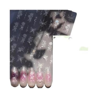 Imagem de Adesivos De Unha 5D Borboleta Vermelha Fênix Andorinha Decalques De Ma