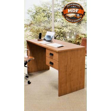 Imagem de Escrivaninha Londres 118cm com 2 Gavetas Mesa para Computador Home Off