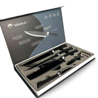 Imagem de Conjunto De Facas Cozinha 6 Unidades All Black - Tavolo