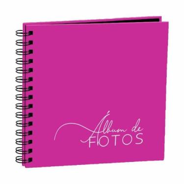 Imagem de Scrapbook Rosa Álbum Para Fotos Acompanha Cartelas - Clip