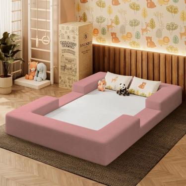 Imagem de Cama Montessoriana Berço Infantil 100% Espuma Balaqui Decor