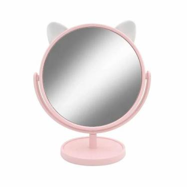 Imagem de Espelho de Mesa Gatinho P/ Penteadeira Orelha de Gato Maquiagem - Fwb,