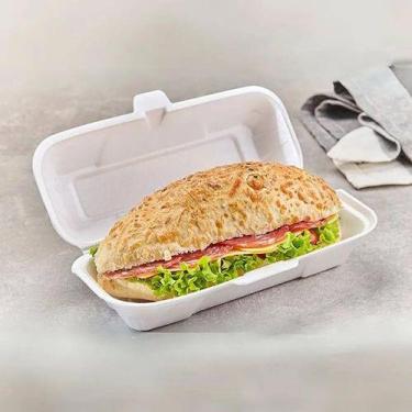 Imagem de 100 Un Hamburgueira De Isopor, Para Cachorro Quente, Baguete, Sanduich