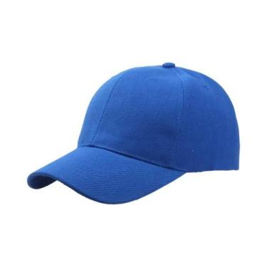 Imagem de Boné Snapback Unissex Preto Liso Estilo Hip Hop Casual Para Homens E M