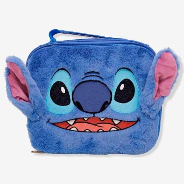 Imagem de Lancheira Térmica Zonacriativa 3D Plush Stitch Disney em Poliéster 29X29X9CM Azul para Uso Diário