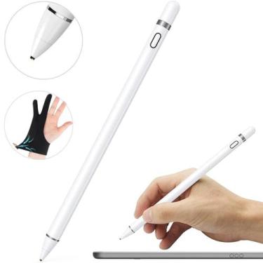Imagem de Caneta Touch Universal Stylus Ponta Fina Precisão Capacitiva, Branca