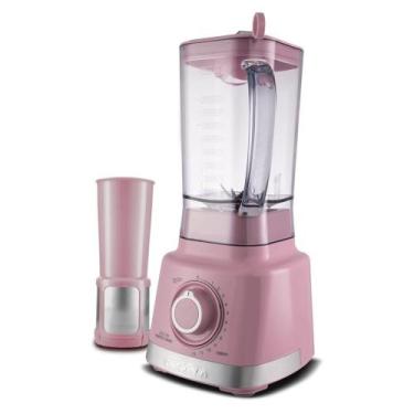 Imagem de Liquidificador Britânia Pro Maxx 6 Rosa Com Filtro Turbo 3 Litros 1400