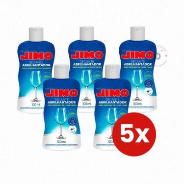 Imagem de Kit 5 Secante Abrilhantador Jimo 100ml para Máquina de Lavar Louça Sec