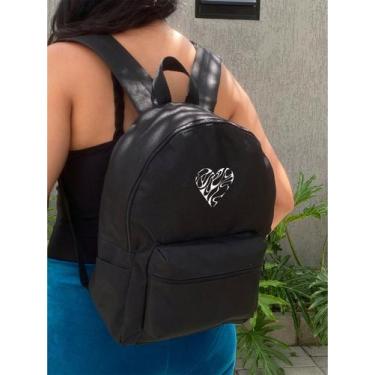 Imagem de Mochila Small  HEART Bolsa Escolar Trabalho Viagem Mala Faculdade Fut 