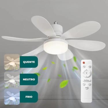 Imagem de Ventilador de Teto com LED Instalação Rápida - Atena
