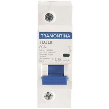 Imagem de Minidisjuntor Tdj10ka 1 P 80 A Curva C Tramontina