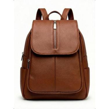 Imagem de Mochila Feminina Antifurto Couro PU Elegante e Resistente - Klizz, Mar