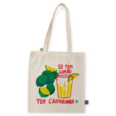 Imagem de Sacola Ecobag Brasilidades Bolsa Feminina Estampada Multiuso, Caipirin
