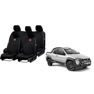 Imagem de Conjunto capas couro Strada 14-19 proteção completa para seu carro - f