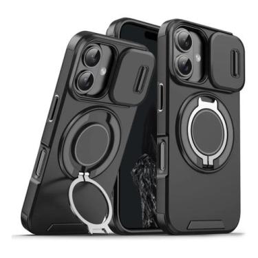 Imagem de Capa Armor Titan iPhone 17 Suporte Ring Metalico Magnetico Indução Tam