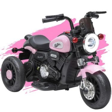 Imagem de Mini Moto Elétrica Infantil Halei Bateria 6v Rosa 3 rodas a partir de 