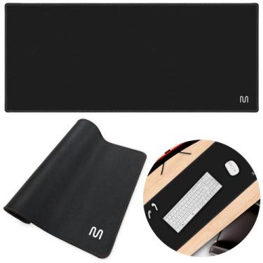 Imagem de Mousepad Gamer Extra Grande Desktop 70 X 30 Cm Preto Liso - Multilaser