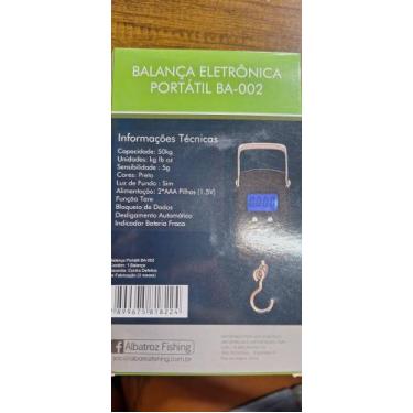 Imagem de Balança eletrônica portatil Max:50kg ref:BA-023 Albatroz Fishing