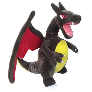 Imagem de Charizard Shiny de Pelúcia 27cm - Pokémon Black Dragon