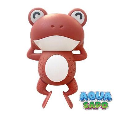 Imagem de Brinquedo de banheira - sapo nadador (aqua sapo) - rosa salmão - Polib