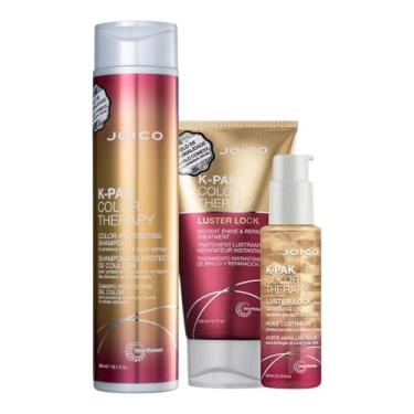 Imagem de Kit Joico K-Pak Color Therapy - Shampoo 300ml + Luster Lock 150ml + Lu