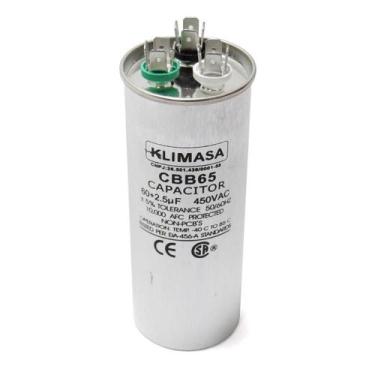 Imagem de Capacitor Premium Klimasa 60+2.5uF 450V Solução Partida Motor, Compatí
