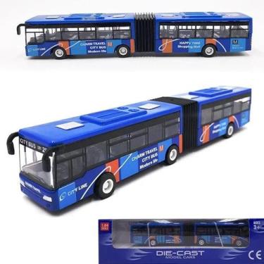 Imagem de Ônibus Urbano De Liga Fundida 1/64 Para Meninos, Carro De Brinquedo Co