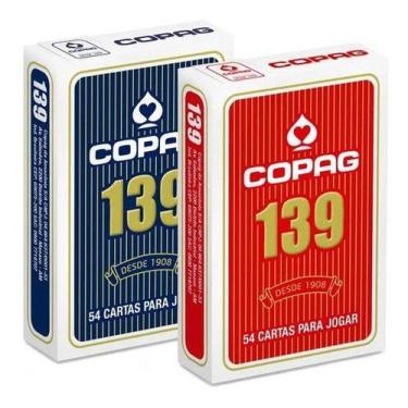 Imagem de 2 Baralhos Copag 139 Original Naipe Tradicional 110 Cartas