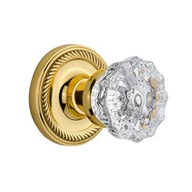 Imagem de Nostalgic Roseta de corda de armazém com maçaneta de porta de cristal