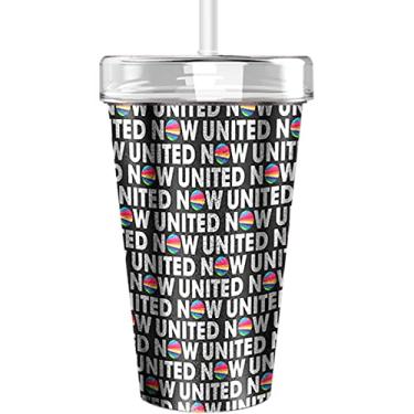 Imagem de Copo, Matrixplast, Now United, Names, 550 ml, Com Canudo