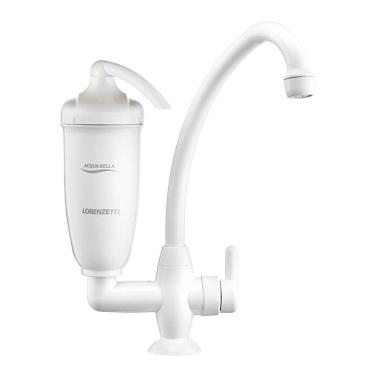 Imagem de Torneira com Filtro Água Lorenzetti Acqua Bella Bancada Branca