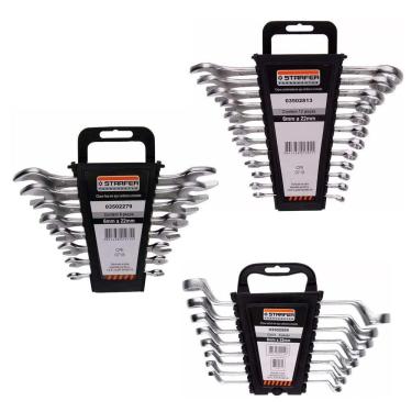 Imagem de Kit Jogo Chave Combinada, Fixa E Estrela 6 A 22mm 