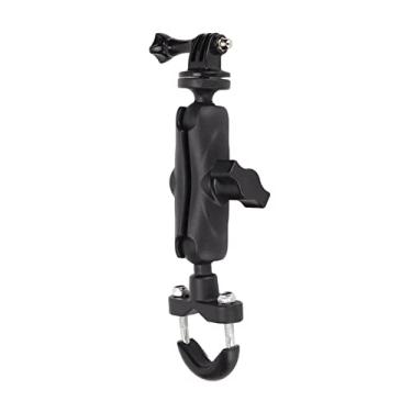 Imagem de Hilitand Suporte para câmera de motocicleta, 360 rotação metal ação câmera braçadeira para bicicleta com rosca de 1/4" para guidão de bicicleta moto bicicleta, compatível