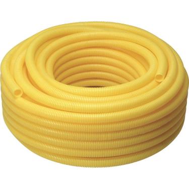 Imagem de Tubo Eletroduto Pvc Flexivel Corrugado 32MMX25M Amarelo - Krona