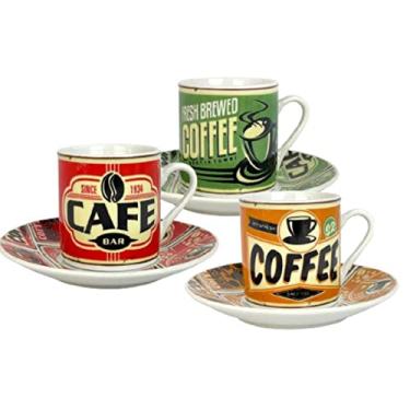 Imagem de Jogo de 12 Peças para café Diner Mood Coffee em porcelana 80ml