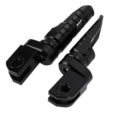 Imagem de Pedal dianteiro motocicleta Pedal do apoio para os pés liga de alumínio CNC substituição do apoio para os pés para Aprilia RS660 RSV4 Tuono 660 V4 1100 (2 peças) (preto)