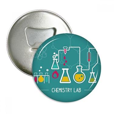 Imagem de Ferramenta de Reação Química Abridor de Garrafas Imã de Geladeira Emblema Multifuncional