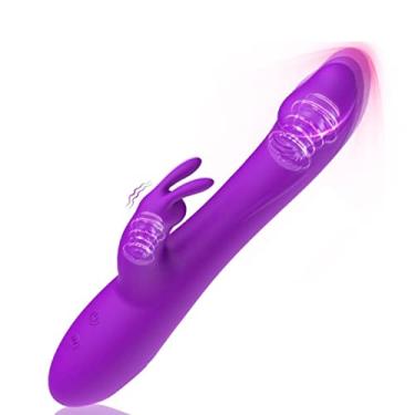 Imagem de Vibrador Telescópico Dildo Estimulador Clitóris e Ponto G Estimulação 13 Velocidades Sexuais Zatla