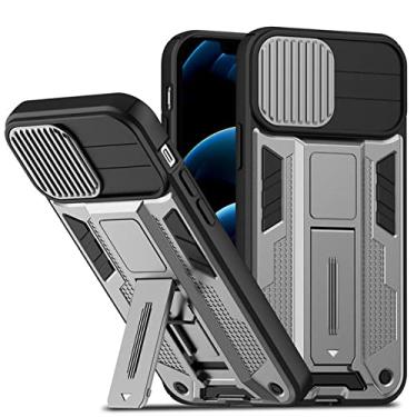 Imagem de Para iPhone 13 Slide Armor Capa de telefone à prova de choque para iPhone 12 11 13Pro Max XR XS Max X 14Pro max Tampa traseira do suporte de anel magnético, T8, para iPhone 12Pro