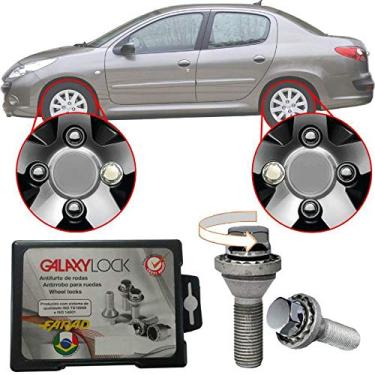 Imagem de Trava Antifurto Anti Roubo de Roda Parafuso Porca Farad Galaxylock Peugeot 207 Passion Com Mais de 10.000 Segredos BE8/M