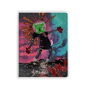 Imagem de Caderno de arte abstrata Dizzy And Fall capa de goma Diário capa macia