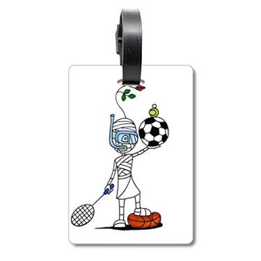 Imagem de Sports Mummy Horus Soccor Balls Bagagem Etiqueta Cartão de Bagagem Scutcheon Etiqueta